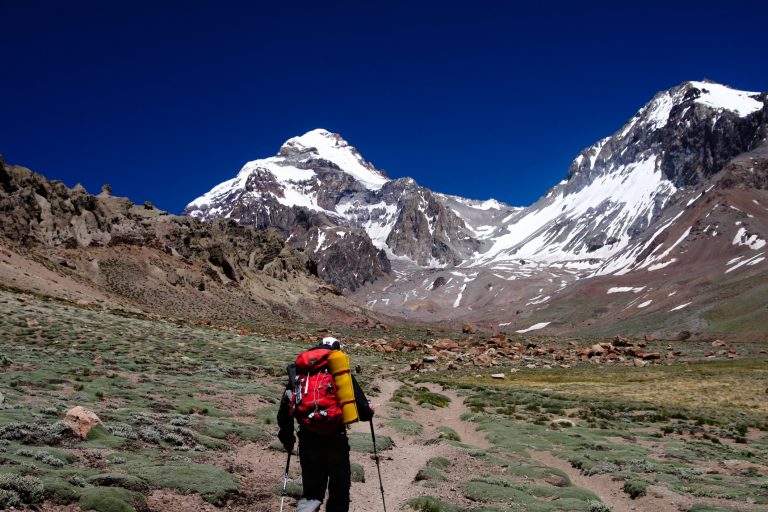 Aconcagua Traverse route